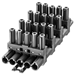 Compacte verdeler voor insteekbare gebouwinstallatie Splitters Adels Splitter, 5-polig, 1 in 5 uit, zwart 167165V4